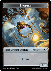 Thopter (0020) // Spider Double-Sided Token [Murders at Karlov Manor Tokens] | Magic Magpie