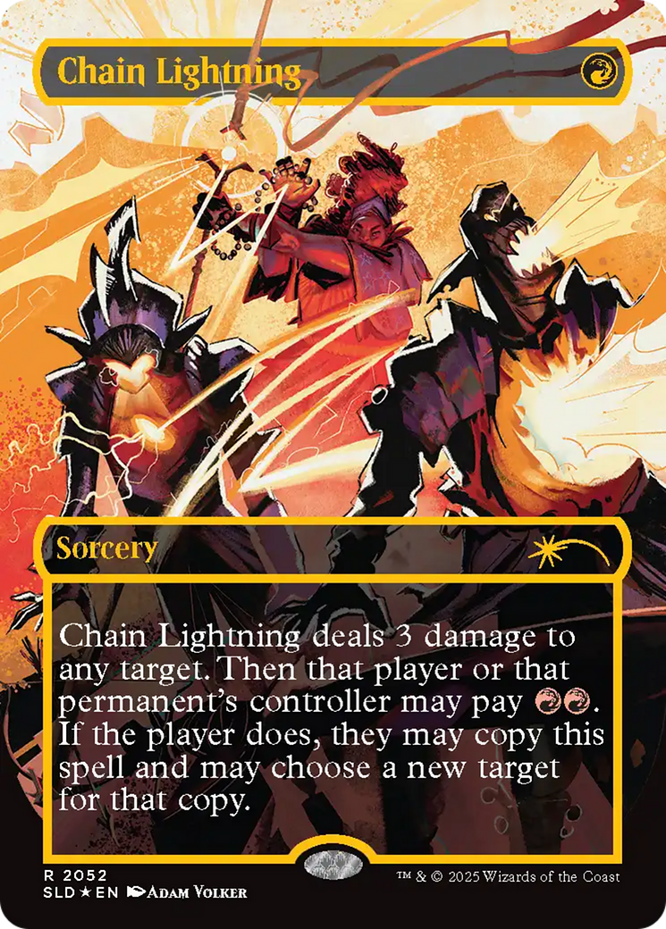 Chain Lightning (2047) (Raised Foil) [Secret Lair Drop Series] | Magic Magpie