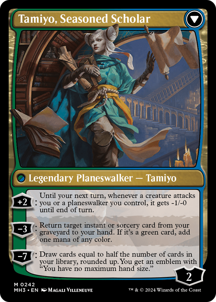 Tamiyo, Inquisitive Student // Tamiyo, Seasoned Scholar [Modern Horizons 3] | Magic Magpie