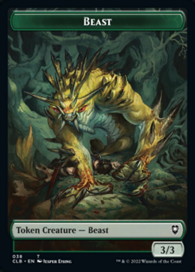 Satyr // Beast Double-Sided Token [Commander Legends: Battle for Baldur's Gate Tokens] | Magic Magpie