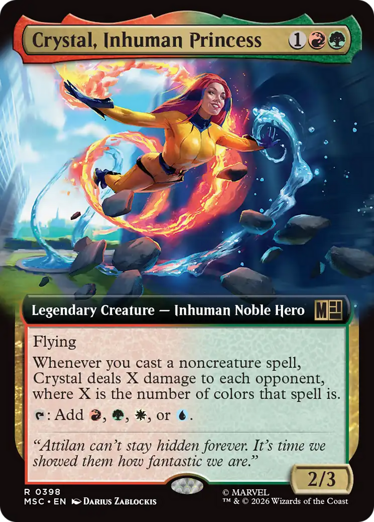 Crystal, Inhuman Princess (Extended Art) [Marvel Super Heroes Commander] | Magic Magpie