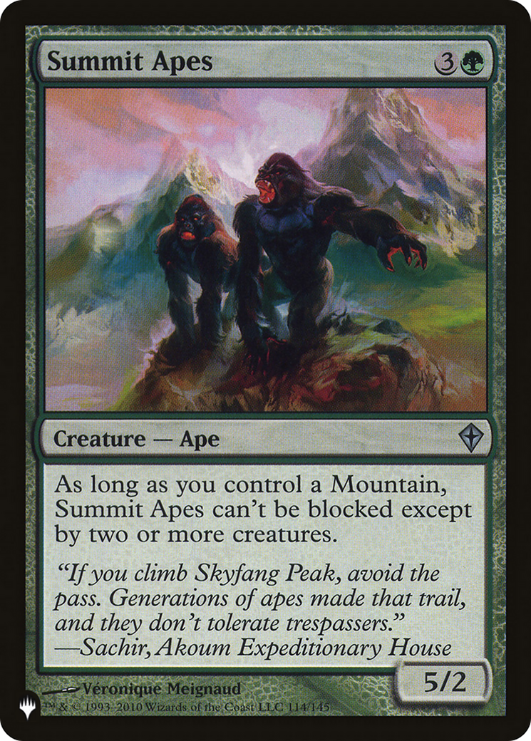 Summit Apes [The List] | Magic Magpie