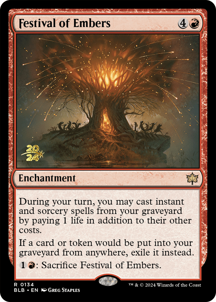 Festival of Embers [Bloomburrow Prerelease Promos] | Magic Magpie