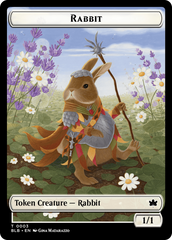 Rabbit // Rabbit Double-Sided Token [Bloomburrow Tokens] | Magic Magpie