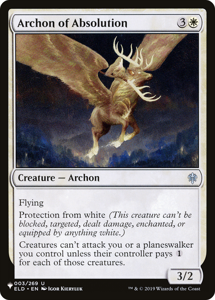 Archon of Absolution [The List Reprints] | Magic Magpie