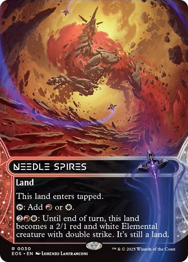 Needle Spires (0030) (Borderless) [Edge of Eternities: Stellar Sights] | Magic Magpie