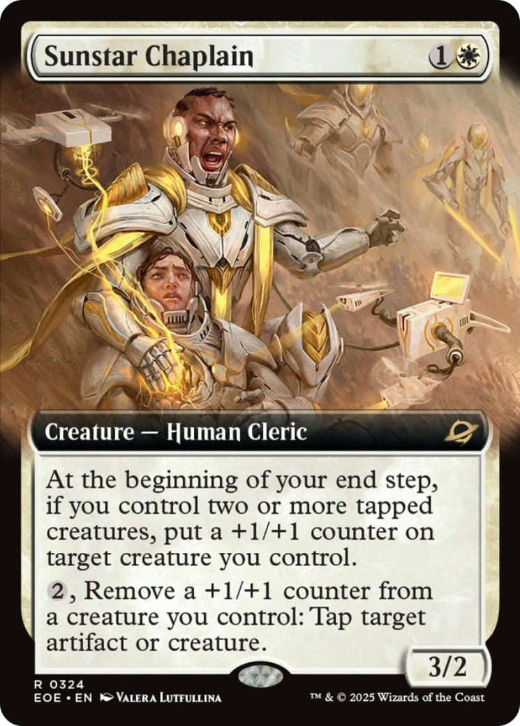 Sunstar Chaplain (Extended Art) [Edge of Eternities] | Magic Magpie