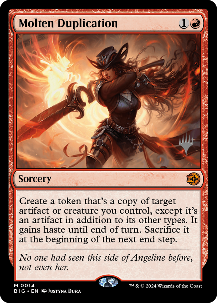 Molten Duplication [Outlaws of Thunder Junction: The Big Score Promos] | Magic Magpie