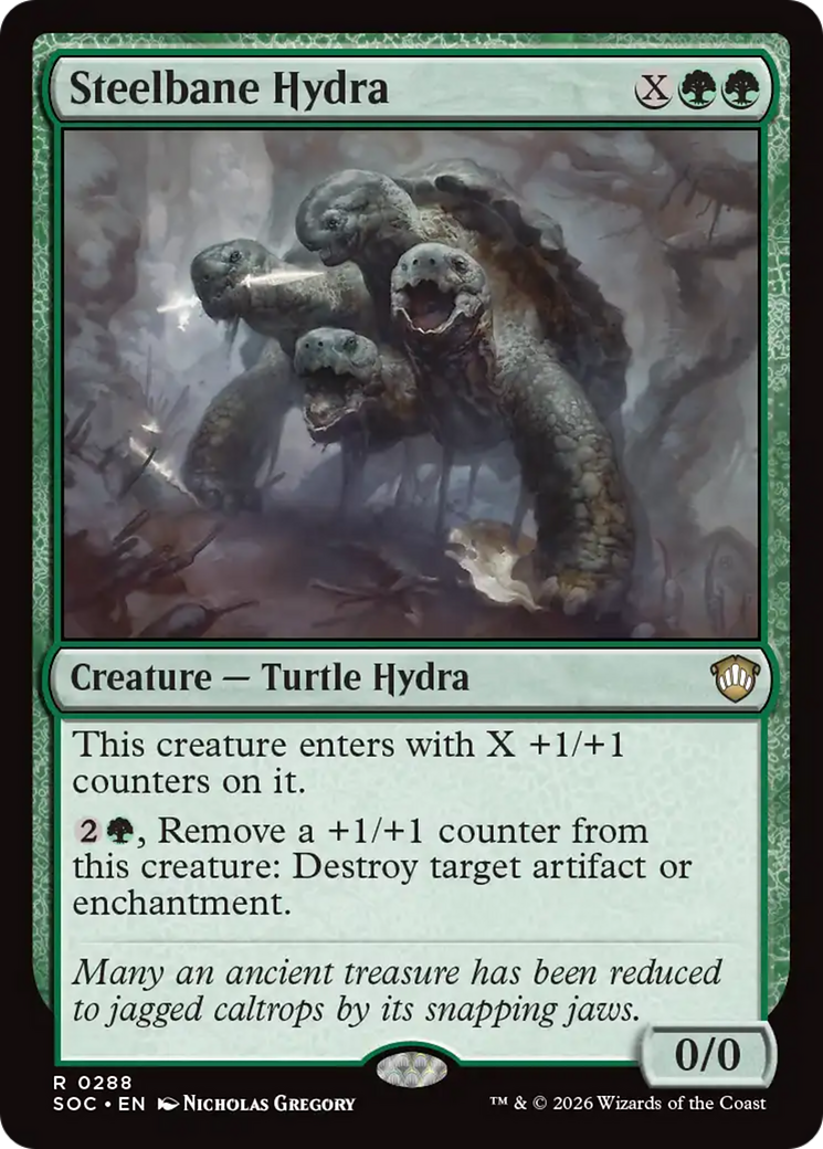 Steelbane Hydra [Secrets of Strixhaven Commander] | Magic Magpie