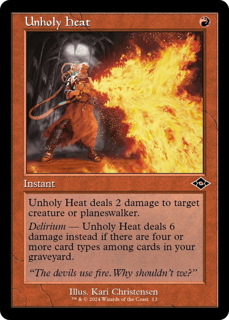 Unholy Heat (Retro) [Modern Horizons 2] | Magic Magpie