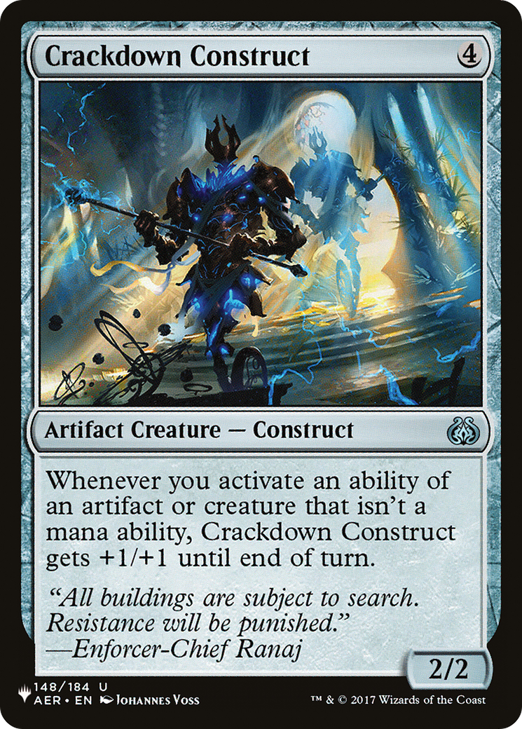 Crackdown Construct [The List Reprints] | Magic Magpie