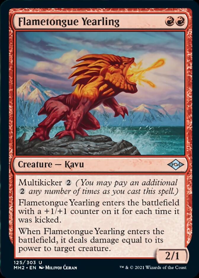 Flametongue Yearling [Modern Horizons 2] | Magic Magpie