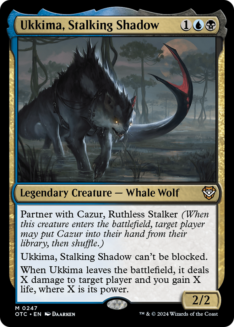 Ukkima, Stalking Shadow [Outlaws of Thunder Junction Commander] | Magic Magpie