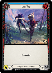 Leg Tap (Blue) [U-WTR103] (Welcome to Rathe Unlimited)  Unlimited Rainbow Foil | Magic Magpie