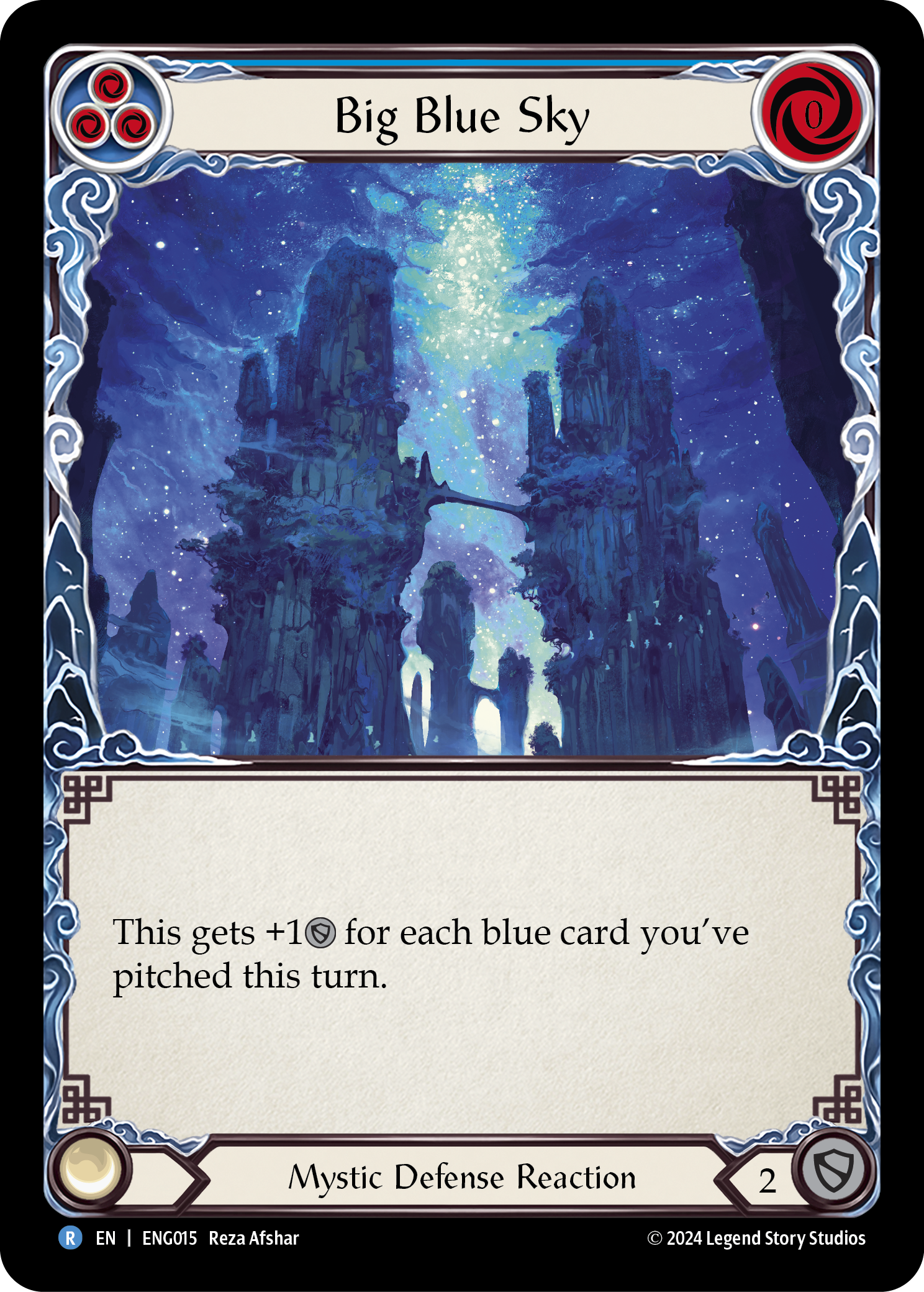 Big Blue Sky [ENG015] (Part the Mistveil Enigma Blitz Deck) | Magic Magpie