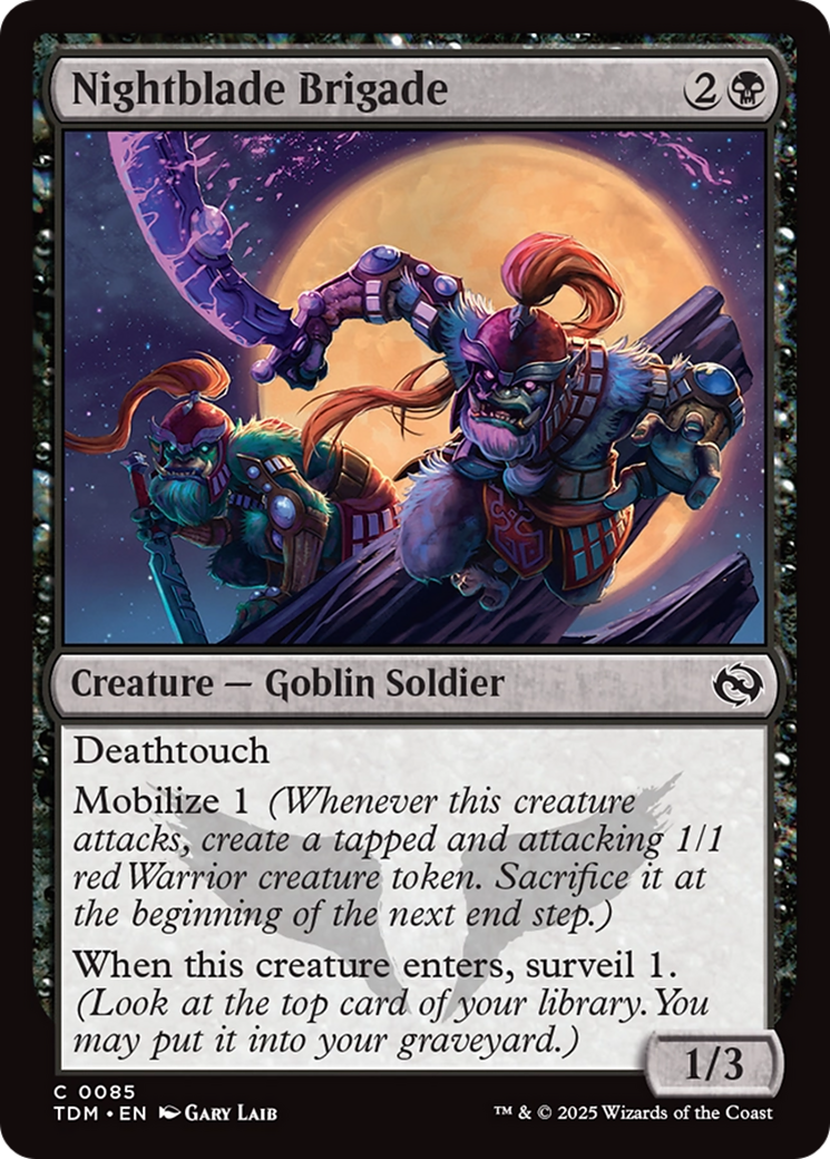 Nightblade Brigade [Tarkir: Dragonstorm] | Magic Magpie
