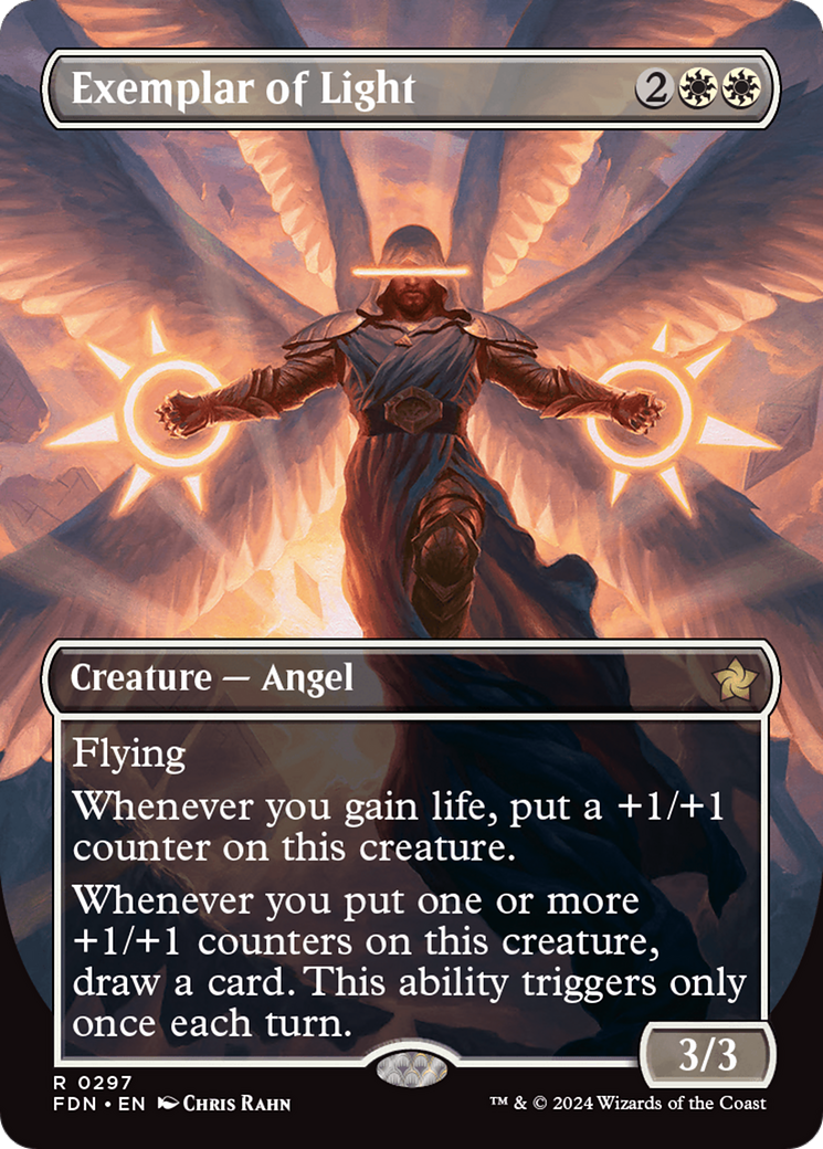 Exemplar of Light (Borderless) [Foundations] | Magic Magpie