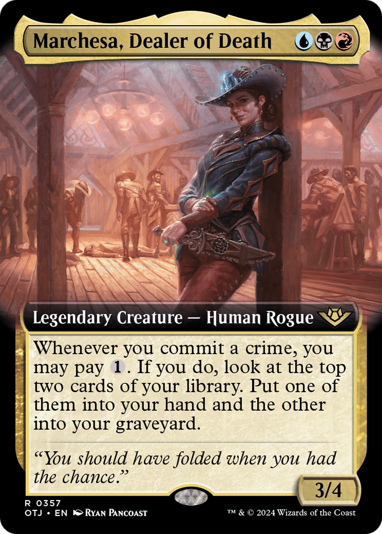 Marchesa, Dealer of Death (Extended Art) [Outlaws of Thunder Junction] | Magic Magpie