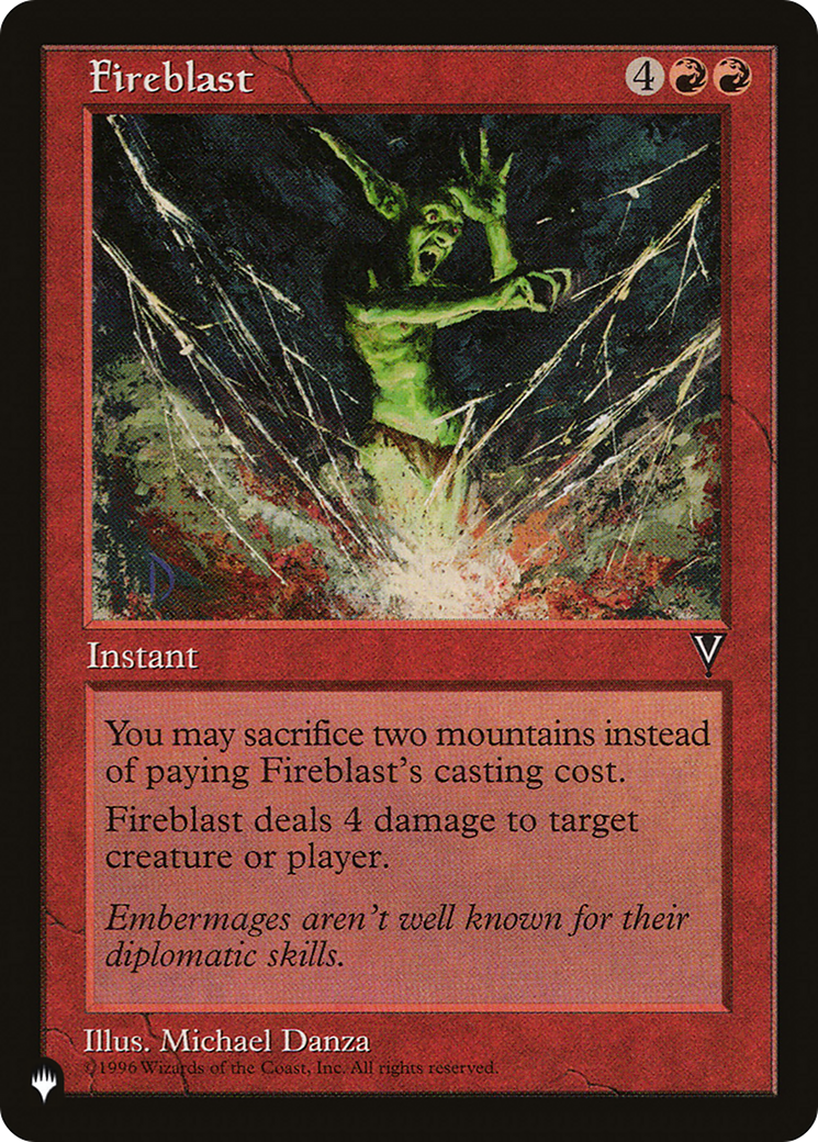 Fireblast [The List Reprints] | Magic Magpie