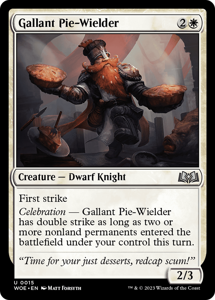 Gallant Pie-Wielder [Wilds of Eldraine] | Magic Magpie