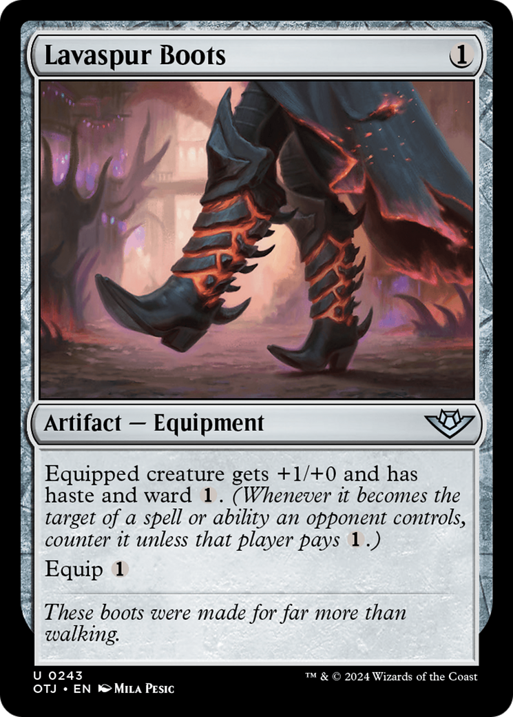 Lavaspur Boots [Outlaws of Thunder Junction] | Magic Magpie