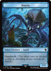 Spirit // Squid Double-Sided Token [FINAL FANTASY Commander Tokens] | Magic Magpie