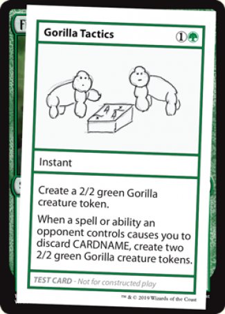 Gorilla Tactics (2021 Edition) [Mystery Booster Playtest Cards] | Magic Magpie