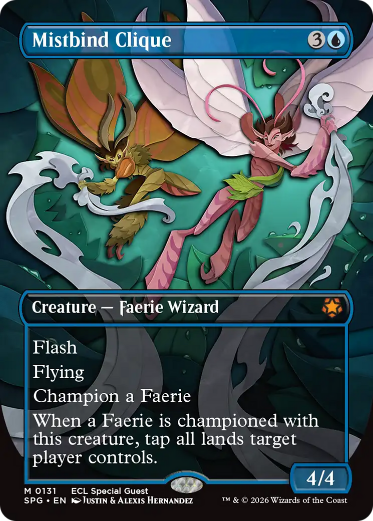 Mistbind Clique (Borderless) [Lorwyn Eclipsed Special Guests] | Magic Magpie