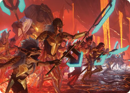 Roar of Resistance Art Card [Phyrexia: All Will Be One Art Series] | Magic Magpie