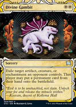 Divine Gambit (Foil Etched) [Strixhaven: Mystical Archive] | Magic Magpie