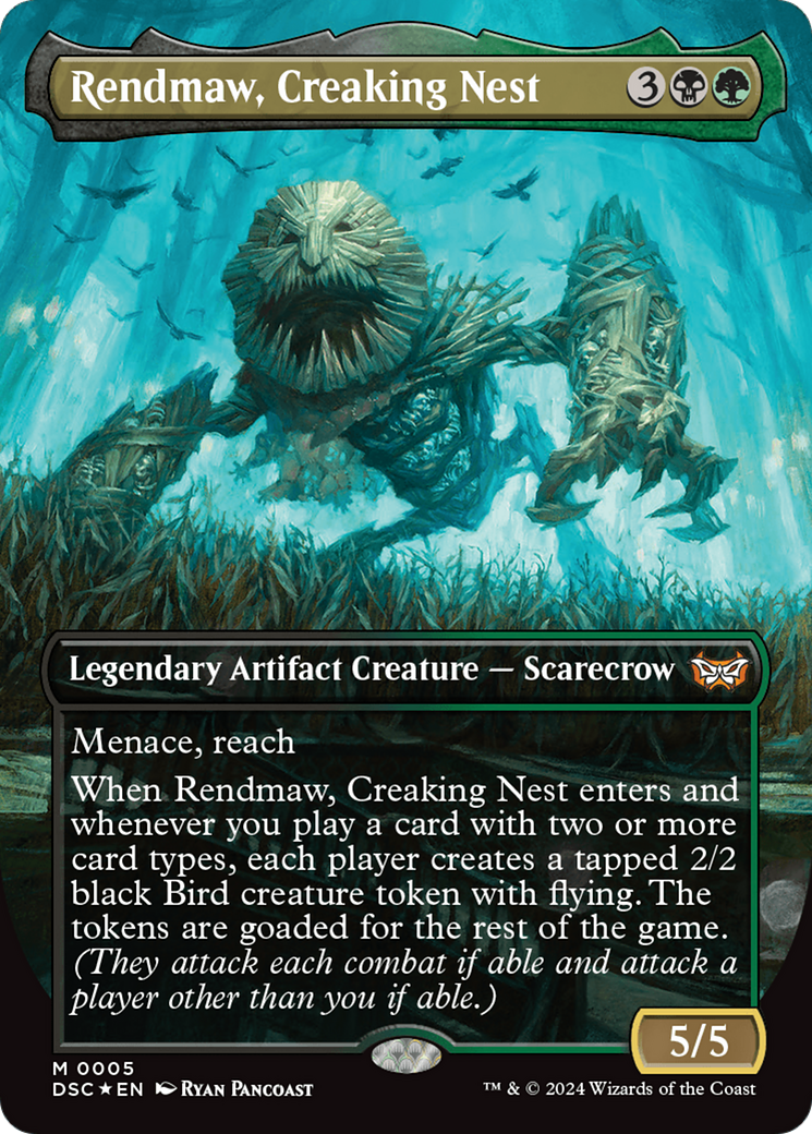 Rendmaw, Creaking Nest (Borderless) [Duskmourn: House of Horror Commander] | Magic Magpie