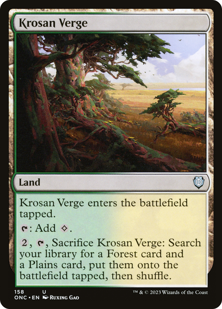 Krosan Verge [Phyrexia: All Will Be One Commander] | Magic Magpie