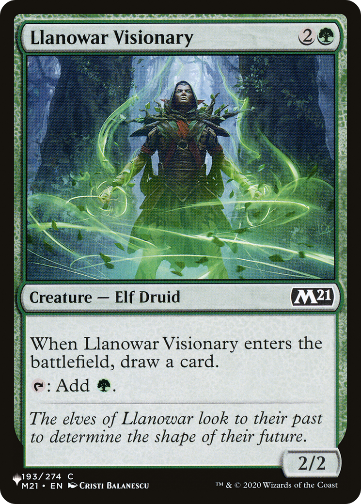 Llanowar Visionary [The List Reprints] | Magic Magpie