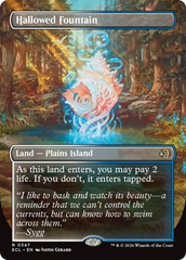 Hallowed Fountain (Borderless) [Lorwyn Eclipsed] | Magic Magpie