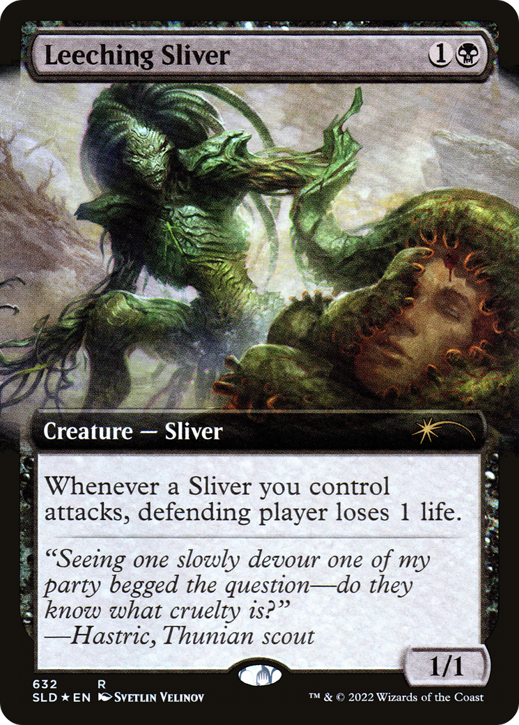 Leeching Sliver (Extended Art) [Secret Lair Drop Promos] | Magic Magpie