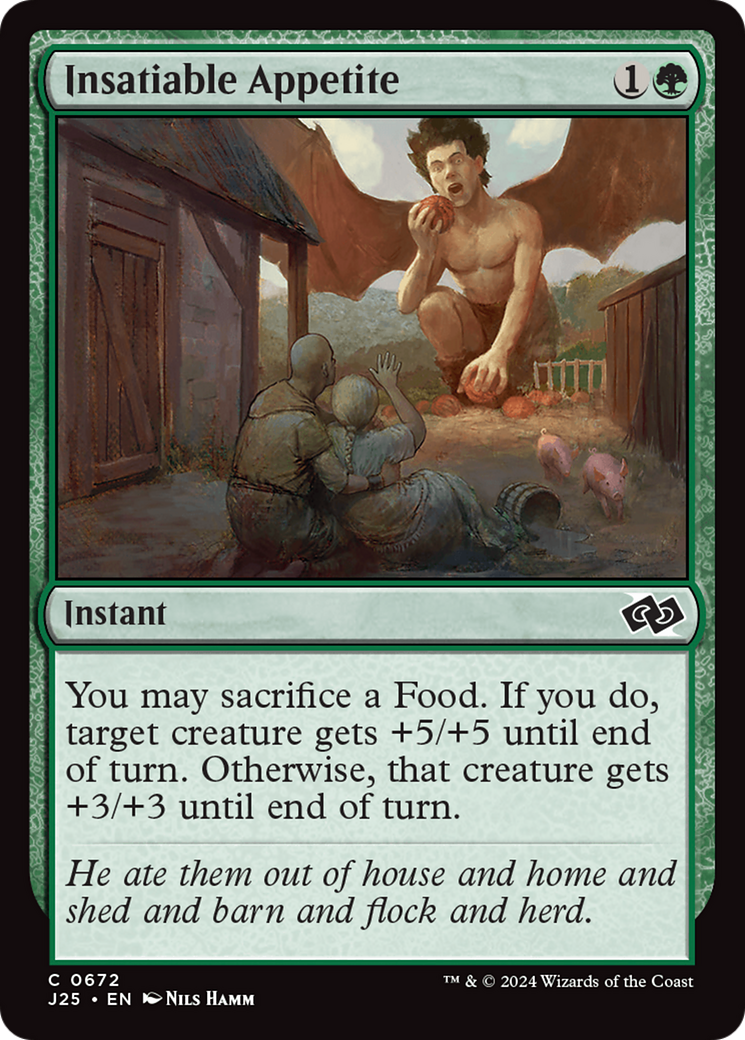 Insatiable Appetite [Foundations Jumpstart] | Magic Magpie