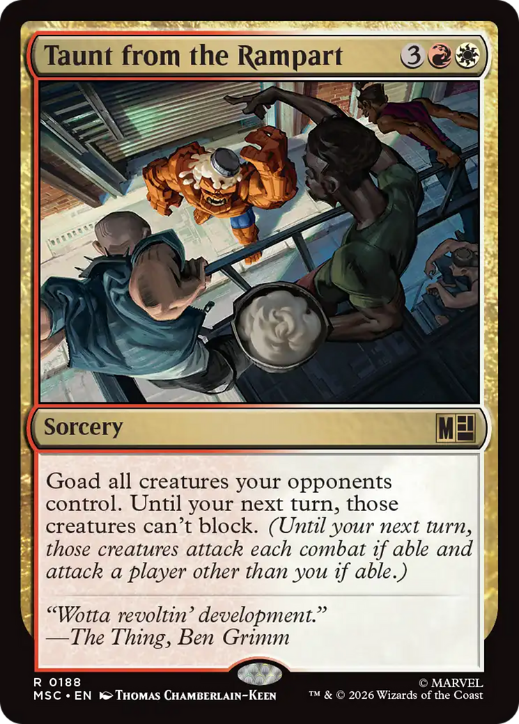 Taunt from the Rampart [Marvel Super Heroes Commander] | Magic Magpie
