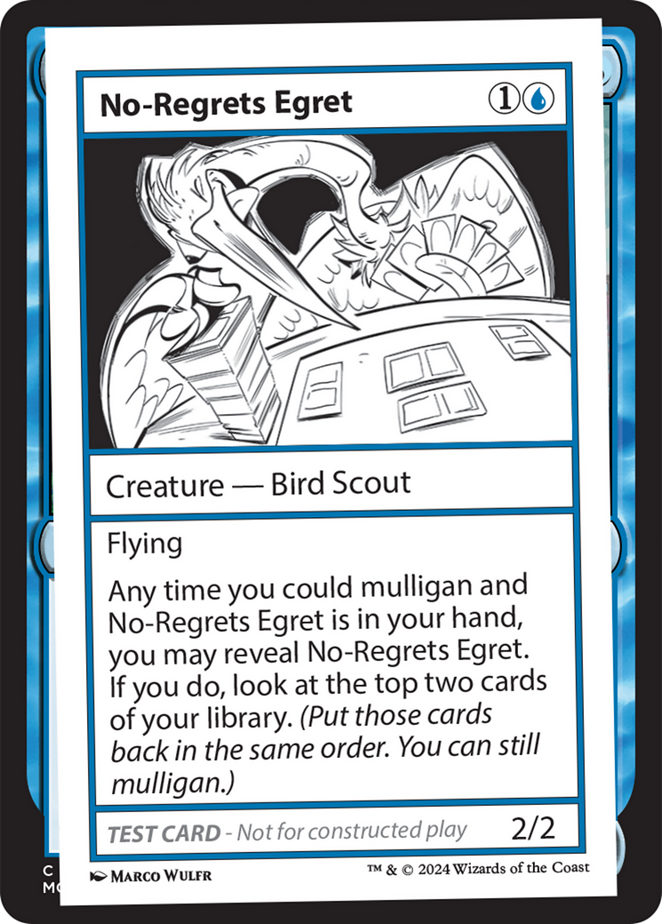 No-Regrets Egret [Mystery Booster 2 Playtest Cards] | Magic Magpie