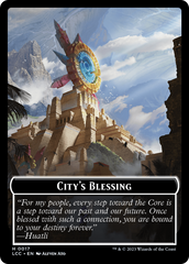 City's Blessing // Vampire (0004) Double-Sided Token [The Lost Caverns of Ixalan Commander Tokens] | Magic Magpie