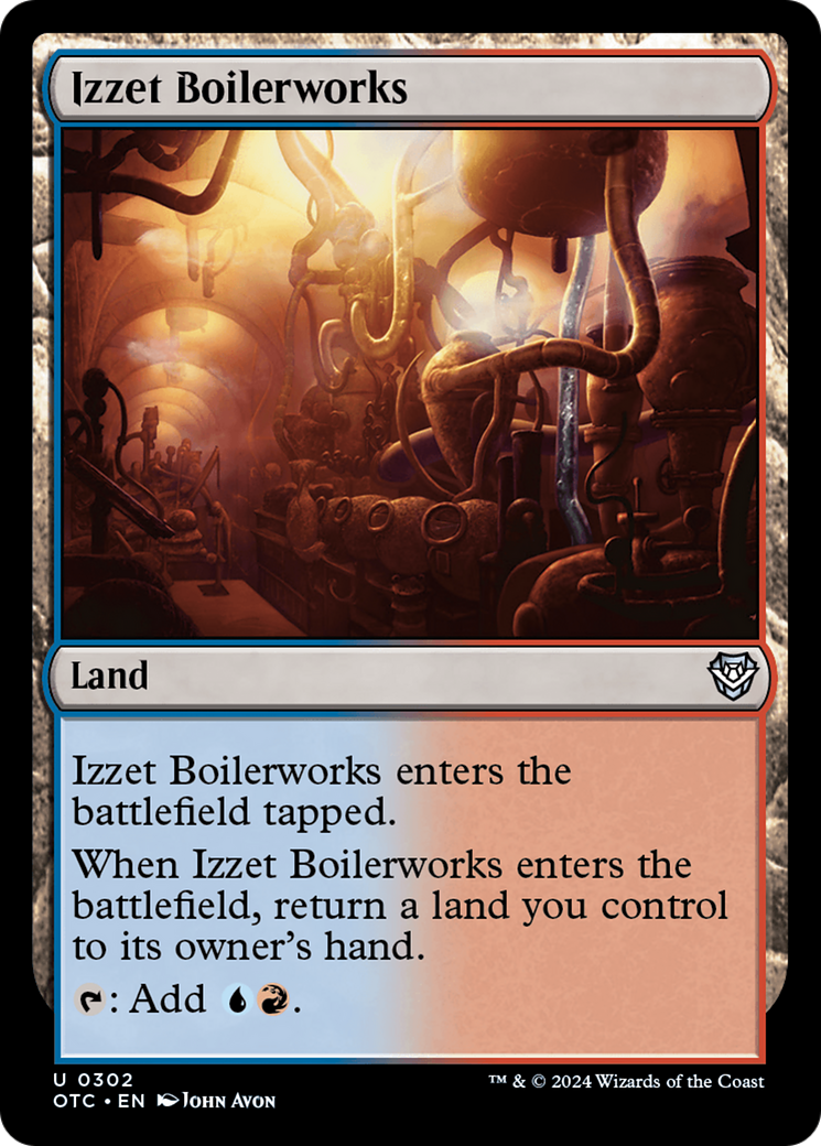 Izzet Boilerworks [Outlaws of Thunder Junction Commander] | Magic Magpie