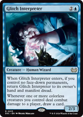 Glitch Interpreter [Duskmourn: House of Horror Commander] | Magic Magpie