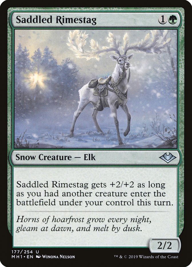 Saddled Rimestag [Modern Horizons] | Magic Magpie