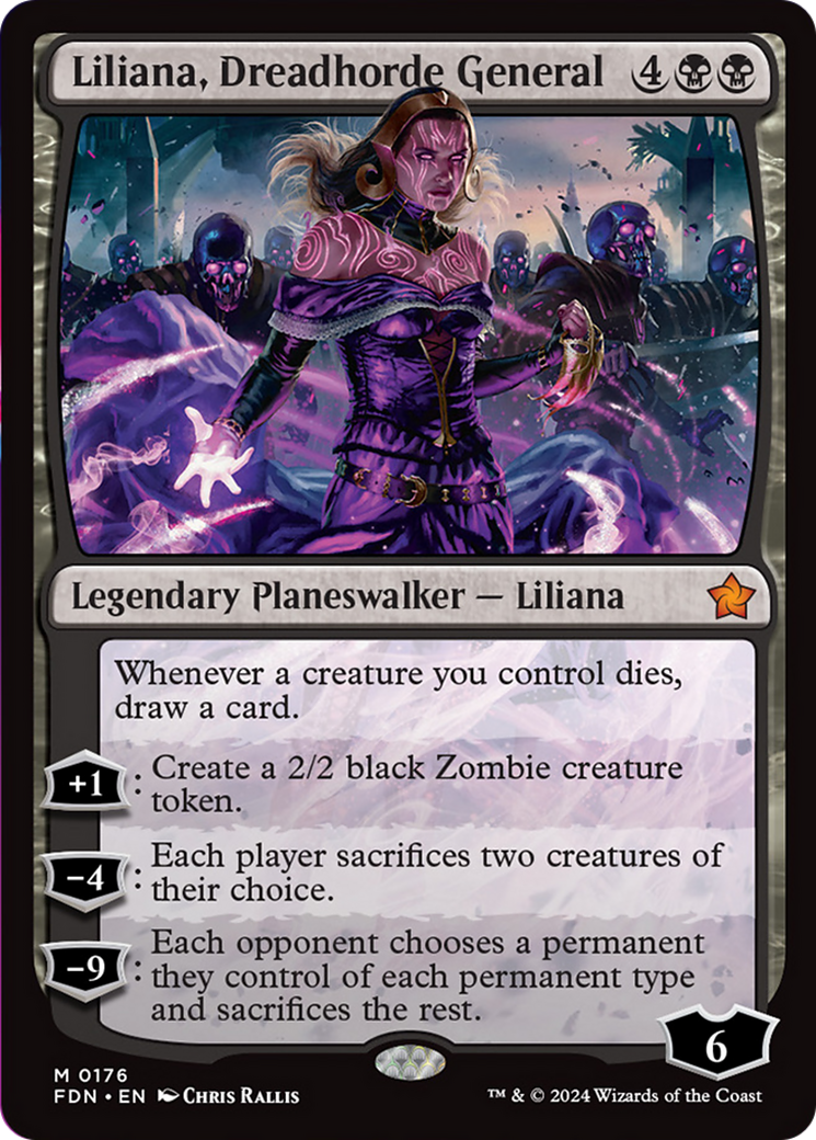 Liliana, Dreadhorde General [Foundations] | Magic Magpie