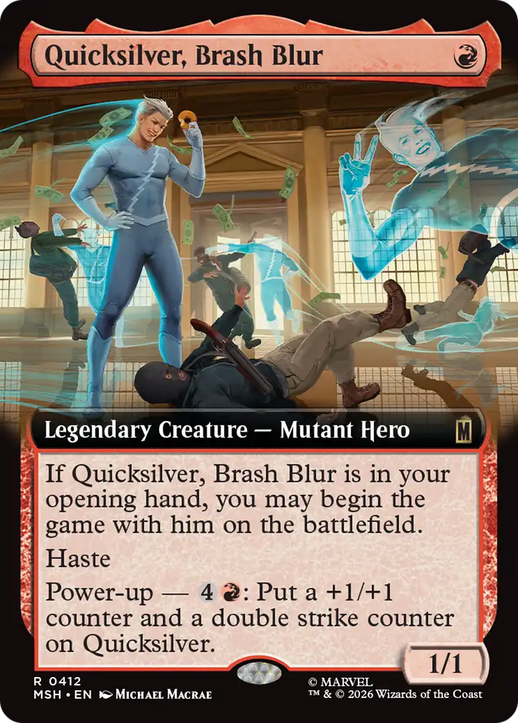 Quicksilver, Brash Blur (Extended Art) [Marvel Super Heroes] | Magic Magpie