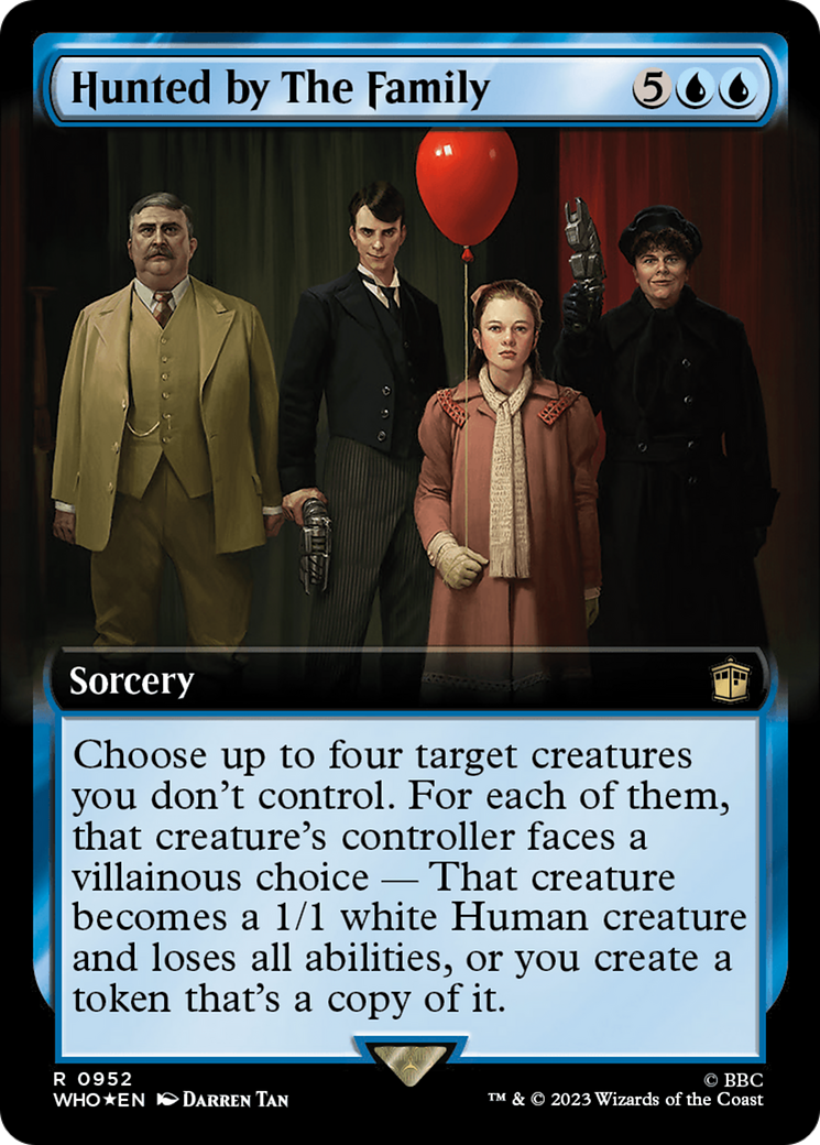 Hunted by The Family (Extended Art) (Surge Foil) [Doctor Who] | Magic Magpie