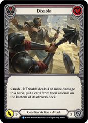 Disable (Red) [U-WTR048] (Welcome to Rathe Unlimited)  Unlimited Rainbow Foil | Magic Magpie