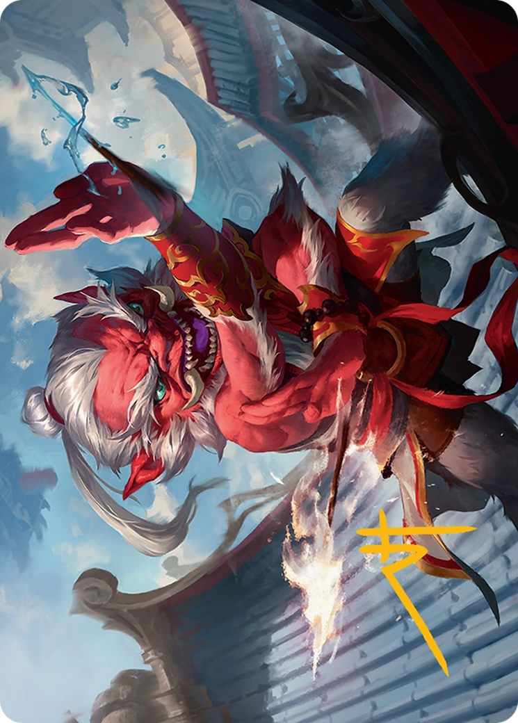 Devoted Duelist Art Card (15/54) [Tarkir: Dragonstorm Art Series] | Magic Magpie