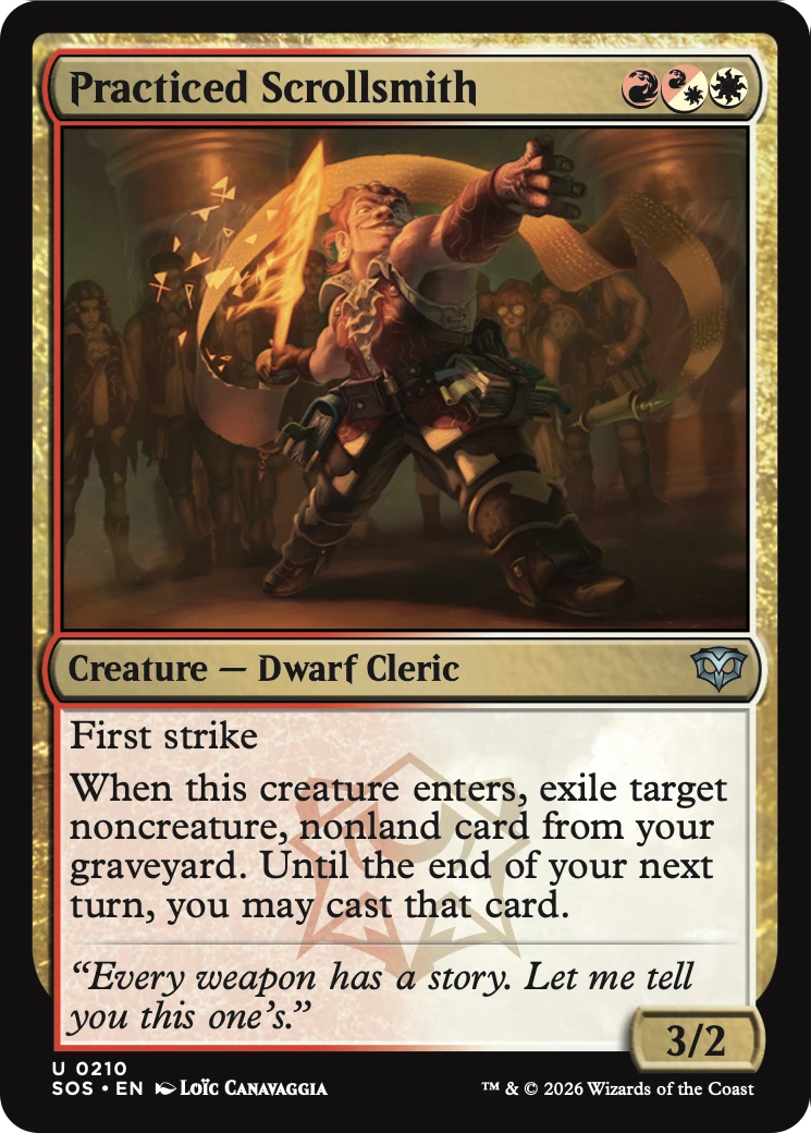 Practiced Scrollsmith [Secrets of Strixhaven] | Magic Magpie