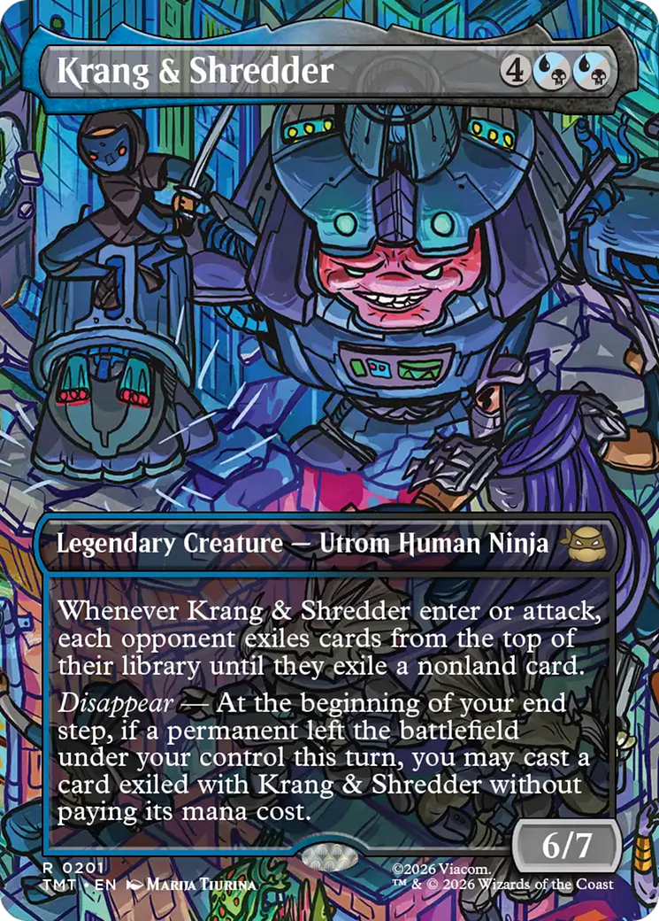 Krang & Shredder (Borderless) [Teenage Mutant Ninja Turtles] | Magic Magpie