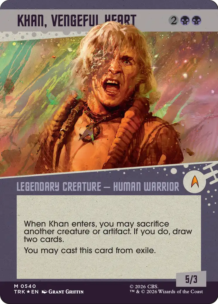 Khan, Vengeful Heart (Showcase) (Surge Foil) [Star Trek] | Magic Magpie